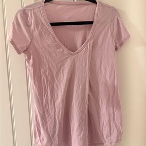 lululemon athletica Light Pink V-Neck Tee